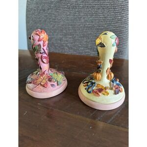 Vintage Shaker Hearth Cookie Art Cookie Stamps Autumn Leaves 3.5" Round Ceramic‎